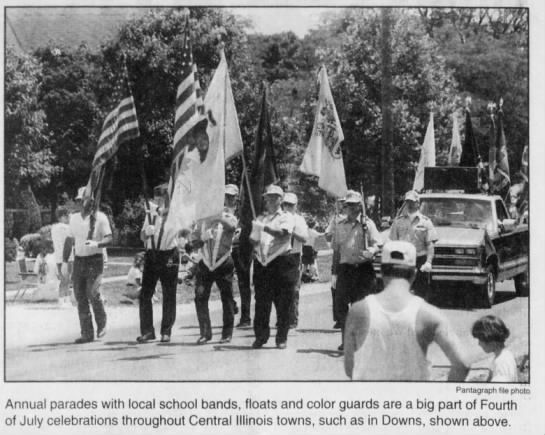Annual parades with local school bands
